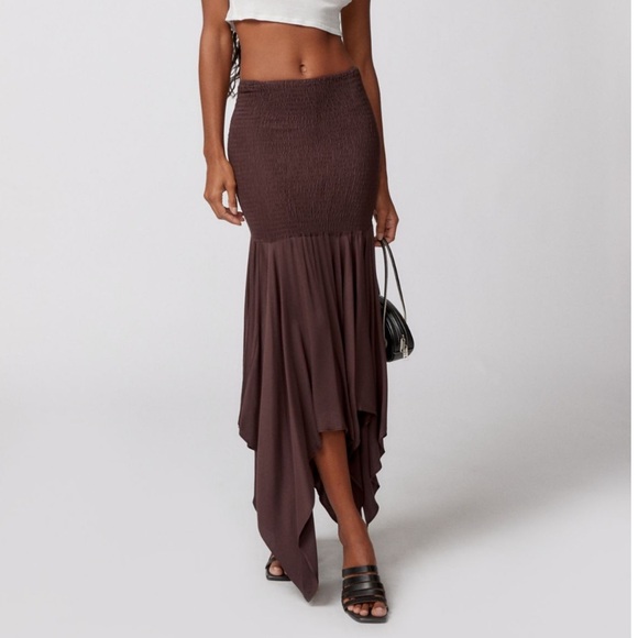 Ecote Off-white Fairycore Ruched Strapless Dresss - Picture 12 of 13